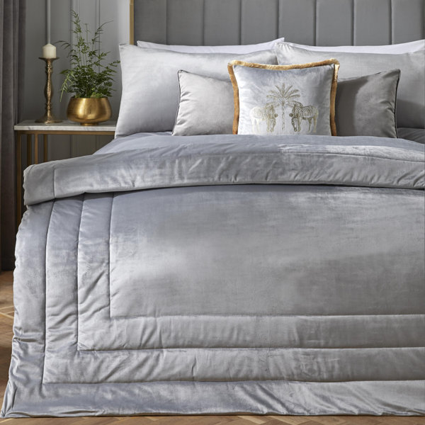 Laurence LlewelynBowen Grey Bedspread Wayfair.co.uk